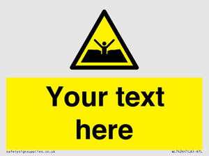 Custom Warning quicksand mud or silt